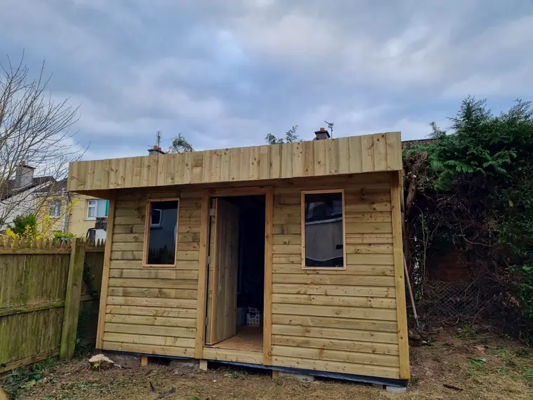 Timber clad garden room with windows and door, Co. Cork